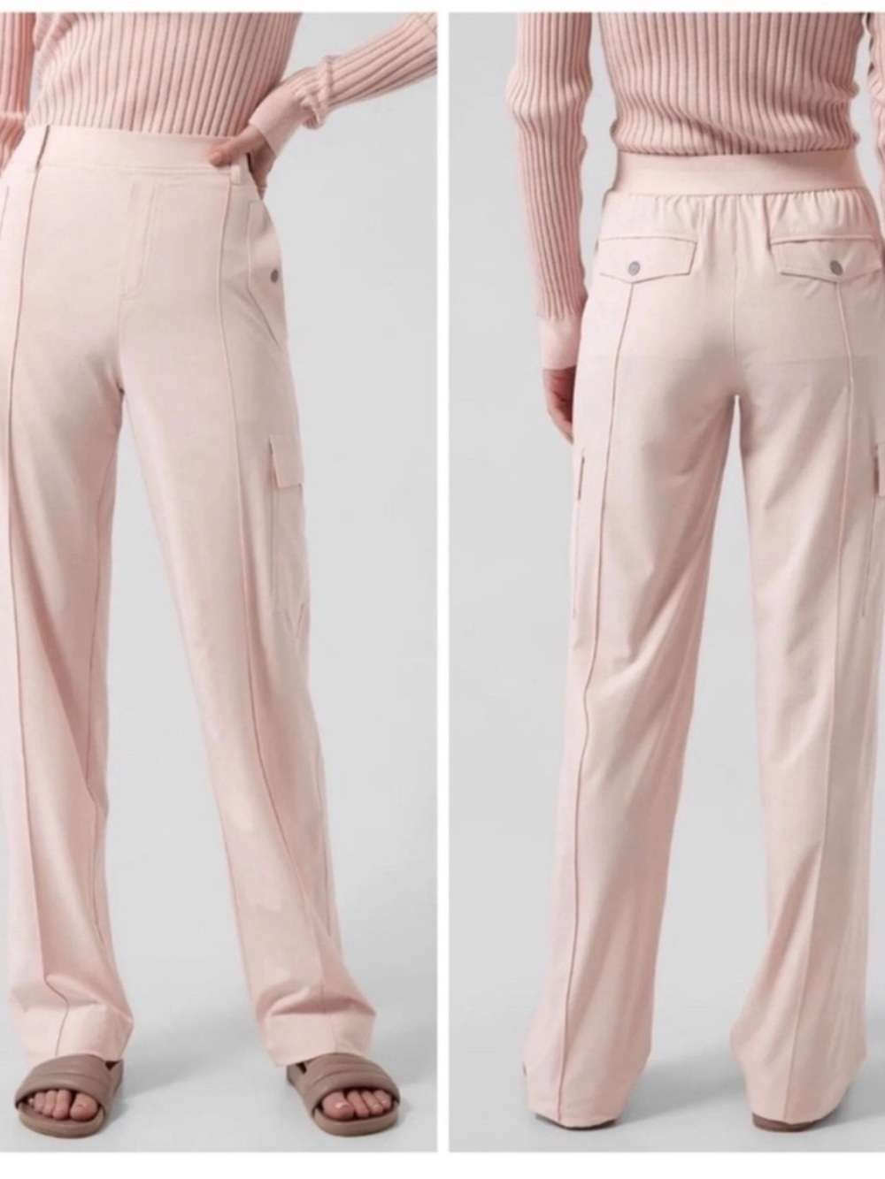 Athleta Vienna Cargo pants in light pink, 6